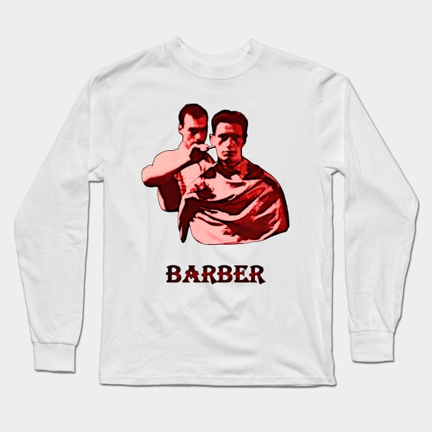 Barber Long Sleeve T-Shirt by crunchysqueak